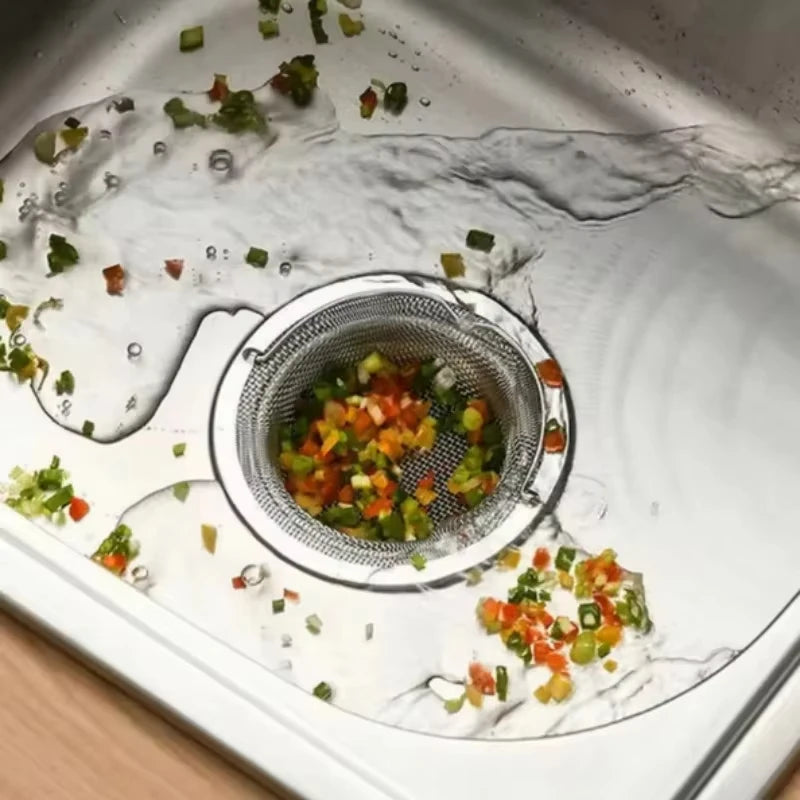1/2Pcs Stainless Steel Kitchen Sink Filter Garbage Food Residue/Hair Catcher Keep Your Bathtub for Kitchen Bathroom Accessories Qme