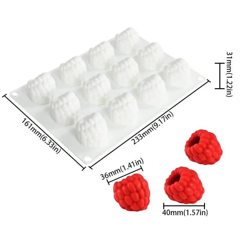 3D Mango Design Silicone Cake Molds Party Pastry Bakeware Fruit Qme 6