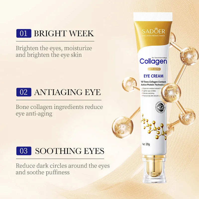 Collagen Eye Cream Anti-aging Moisturizing Firming Reduces Dark Qme