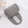 Women Soft Toweling Hair Accessories Girls Yoga Headbands for Face Washing Bath Makeup Hair Band Adjustable SPA Facial Headband Qme GRAY One Size