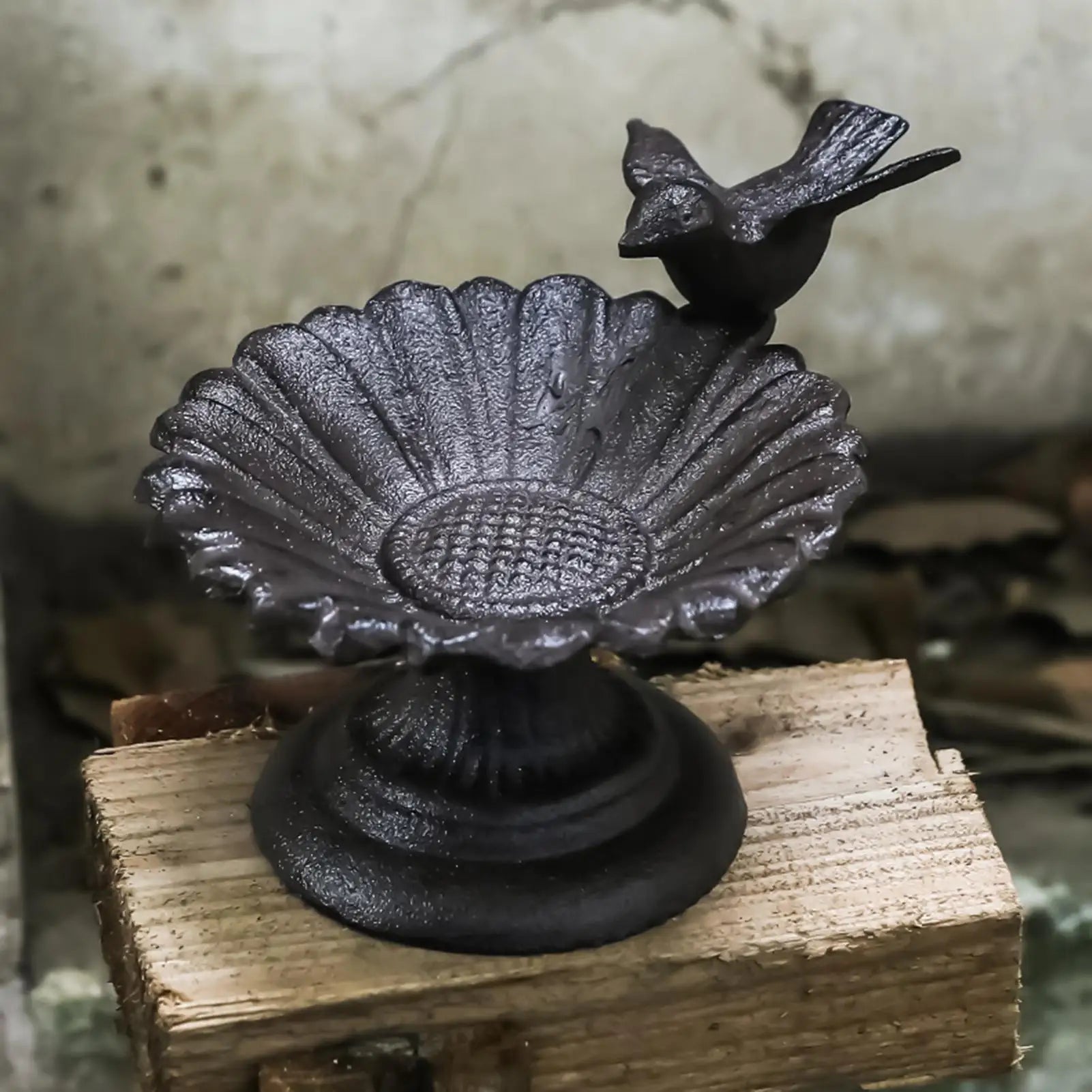 Bird Baths For Outdoors Vintage Metal Decorative Outdoor Bird Bath For Hummingbird Yard Backyard Lawn Garden Patio Deck Ground Qme