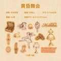 30 Sheets/Bag Stick Figure Themed Writable Vintage Sticker Pack Mini Stress Relief for DIY Scrapbook Phone Case Notebook Decorat Qme 4