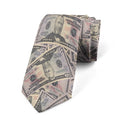 Interesting Dollar Pattern Printing Wide Tie Fashion Business Shirt Qme style2
