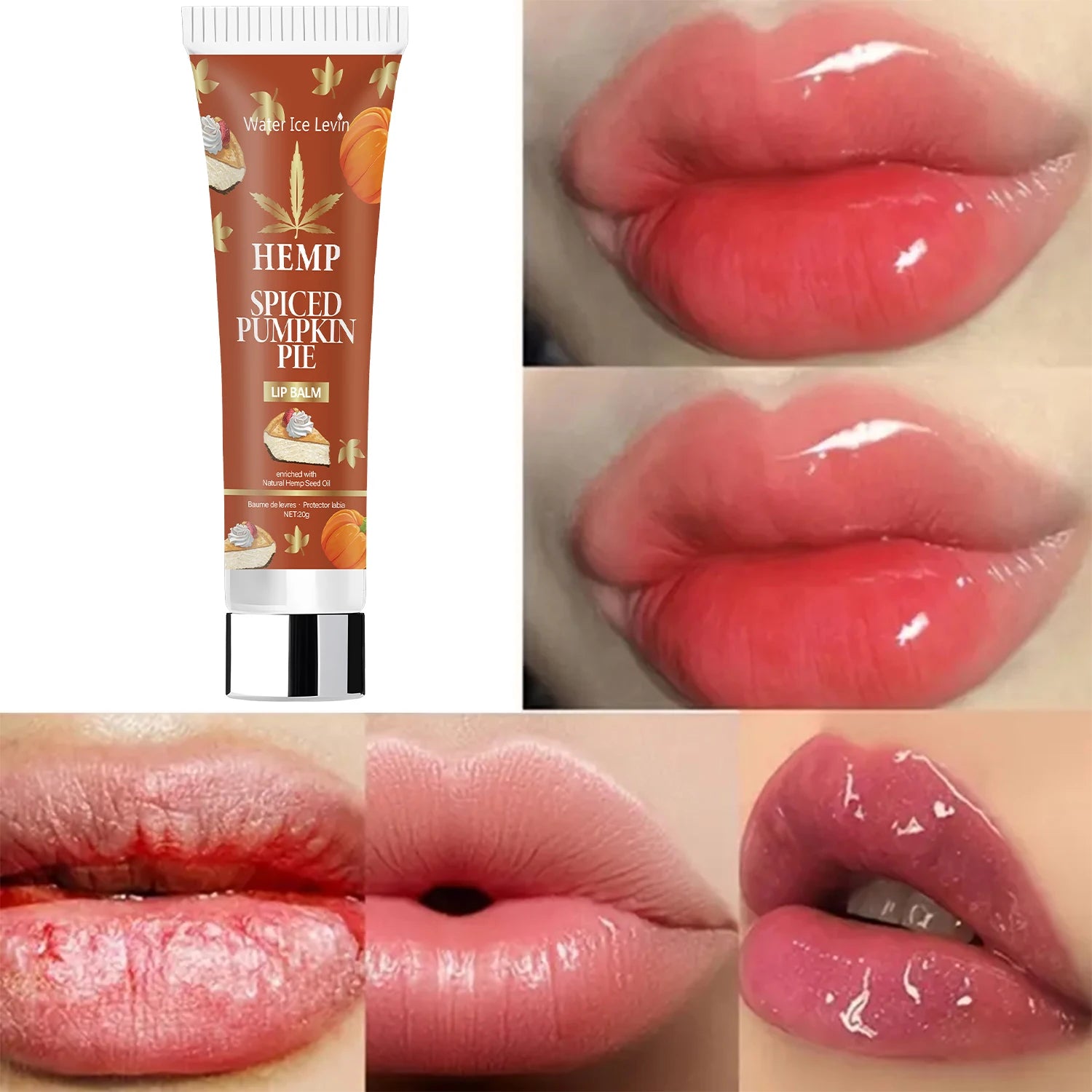 Lip Balm with Hyaluronic Acid & Bee Venom - Non-Sticky Moisturizing Formula for Smooth, Supple Lips Qme