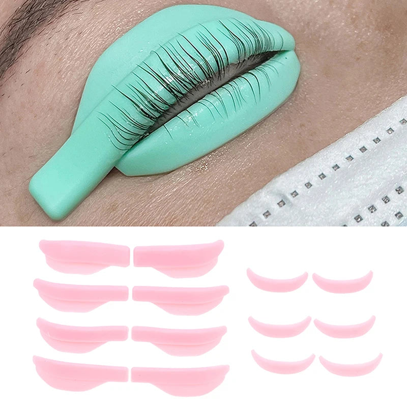 7 Pairs Eyelash Perming Pads Silicone Eyelashes Curler Reusable Lash Qme