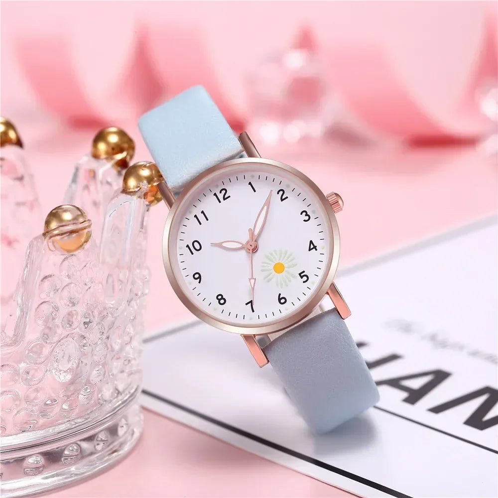 Trendy Ladies Wrist Watches Luminous Women Simple Watches Casual Leather Strap Quartz Watch Clock Montre Femme Relogio Feminino Qme