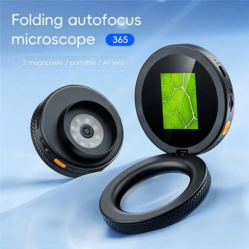 A02F-Handheld Digital Microscope With 2.0 Inch IPS Screen, 500X Magnification And Adjustable LED Lighting For Reading Qme