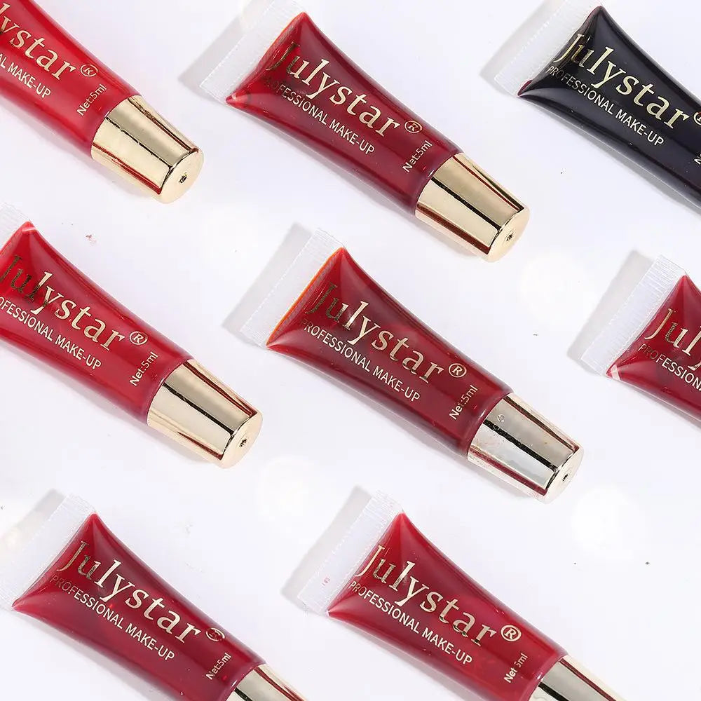 6-color Peel Off Lip Gloss Waterproof Long-lasting Black Red Tear-off Lipstick Liquid Non-stick Cup Moisturizer Lip Stain Makeup Qme