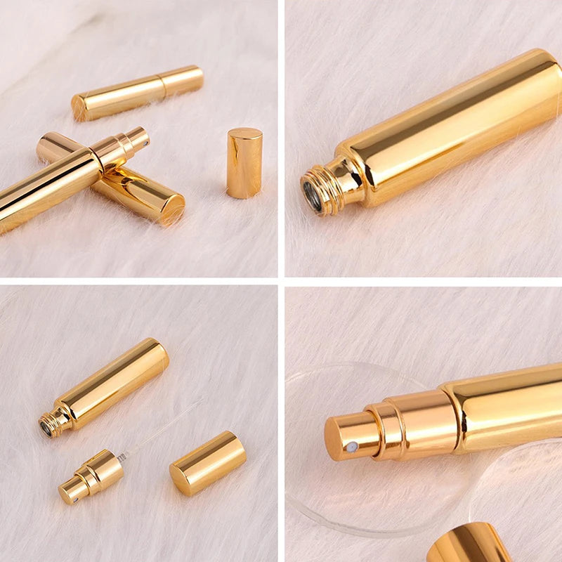 Refillable Perfume Bottle Aluminum Atomizer Spray Bottles10ML Sample Qme