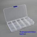 24 Grids Practical Compartment Plastic Storage Box Parts Organizer Box Jewelry Bead Screw Holder Case Display Container 1/3PCS Qme Transparent