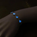 b127 Fashion Fluorescent Bracelets Heart Star Flower Shape Bracelets Glow In The Dark Luminous Bracelet for Women Jewelry Gifts Qme Heart