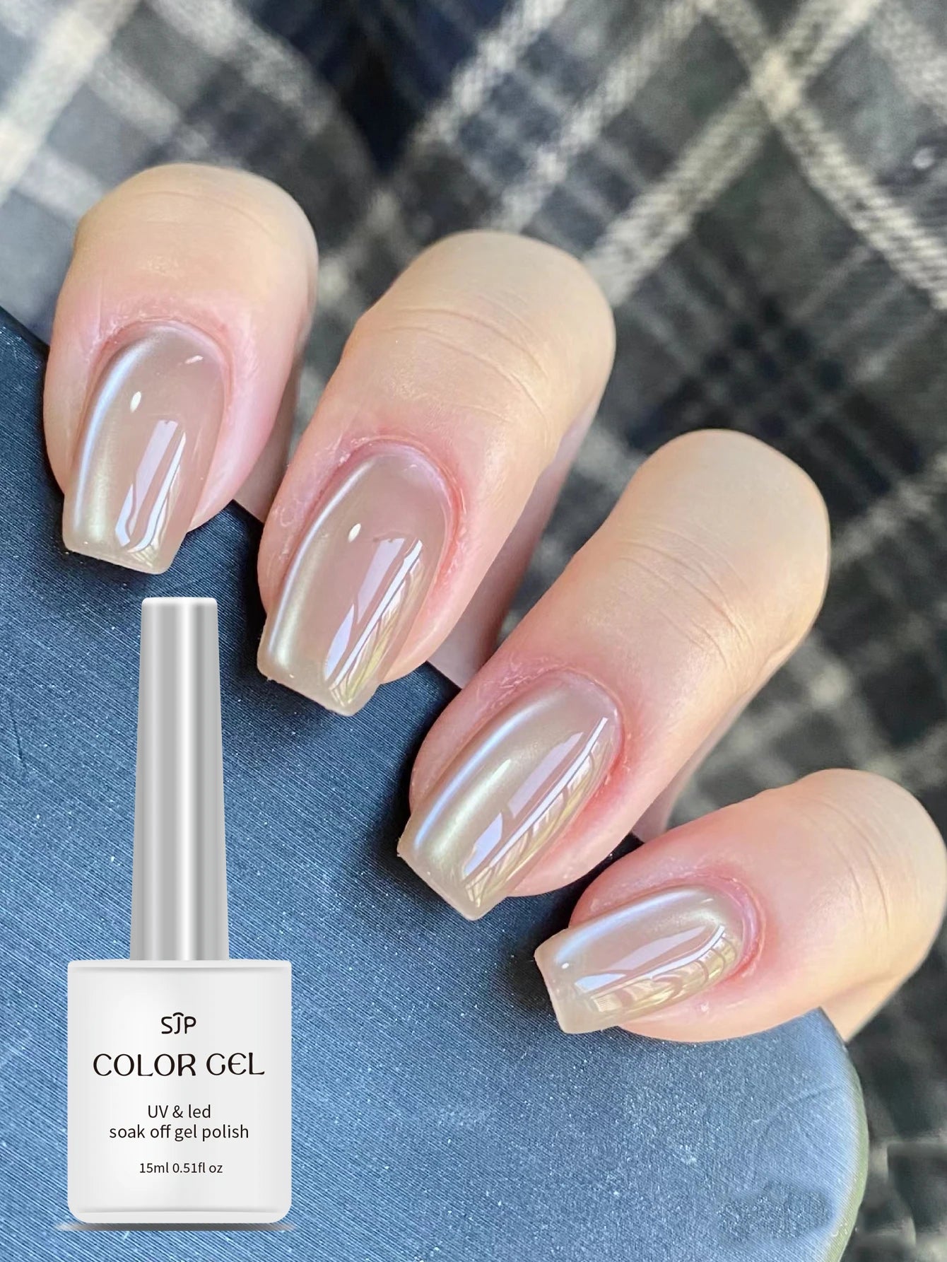 Colorful Crystal Aurora Cat Eye Gel Nail Polish Magnetic Varnish UV Qme 02