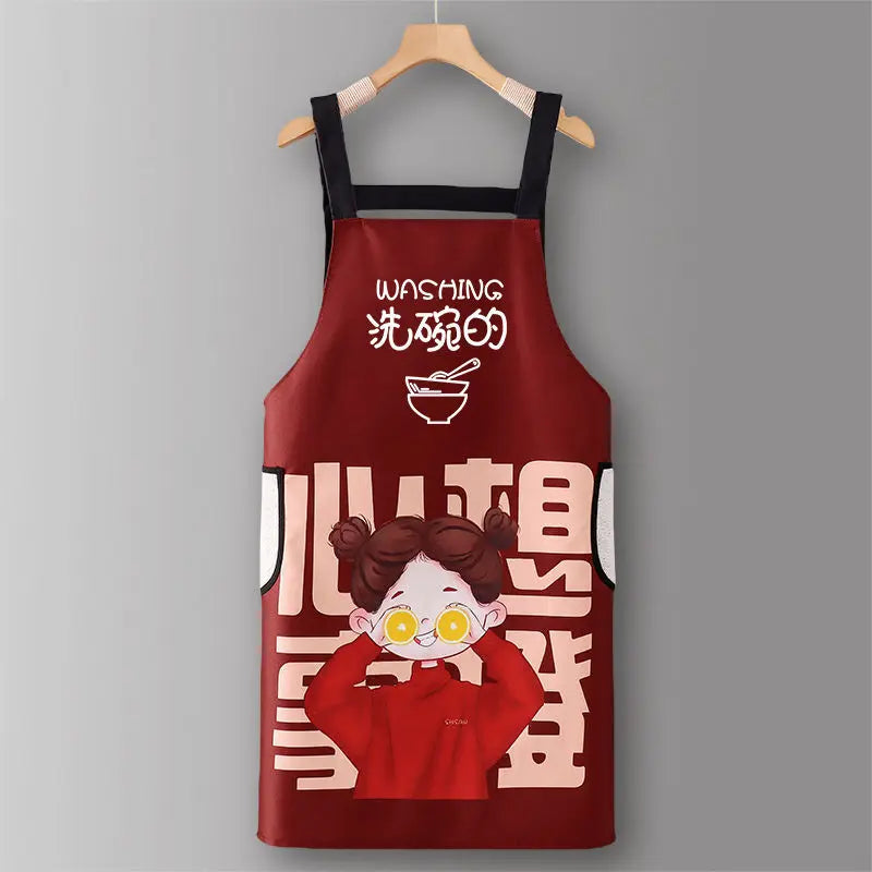 Hello Kitty Fashionable Apron Kitchen Home Use Grease Qme 4
