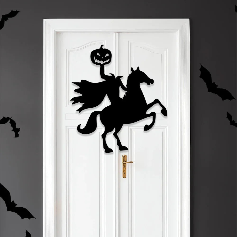 Halloween Decoration Skeleton Hand Pumpkin Door Sticker Ghost Festival Party Decor Scar Mouth Wall Sticker Happy Halloween Qme