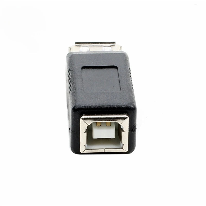10PCS USB 2.0 A Male & A Female to B Female Printer Print Converter Adapter Connector USB 2.0 Port Retail wholesale Qme female to female China Mainland
