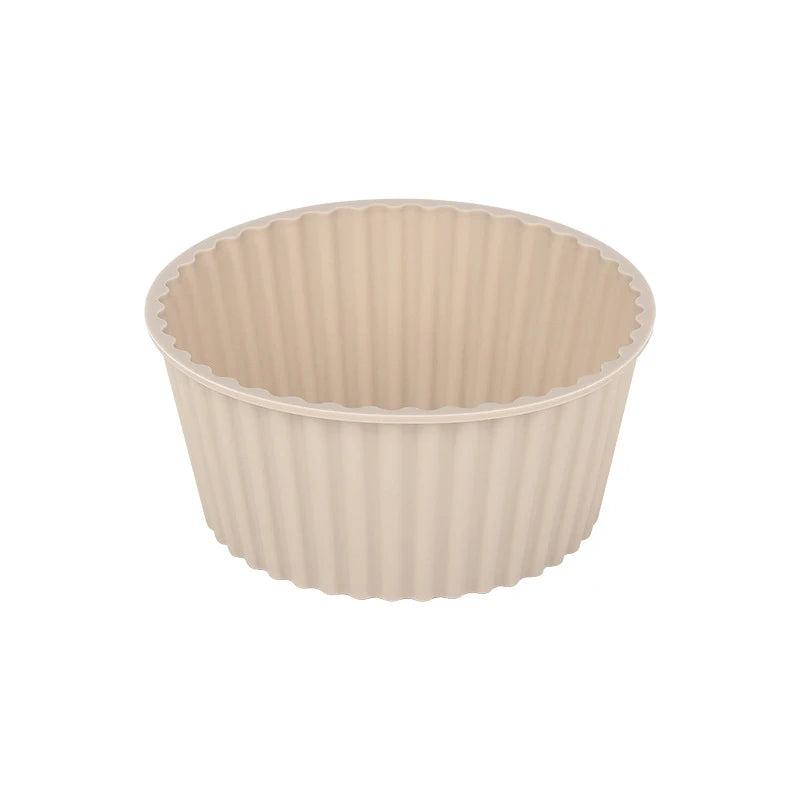 2Pcs Silicone Cake Mold For Muffin Cupcake Baking Food Grade Silicone Bagels Pan For Baking Non Stick Mini Cupcake Mould Qme Khaki