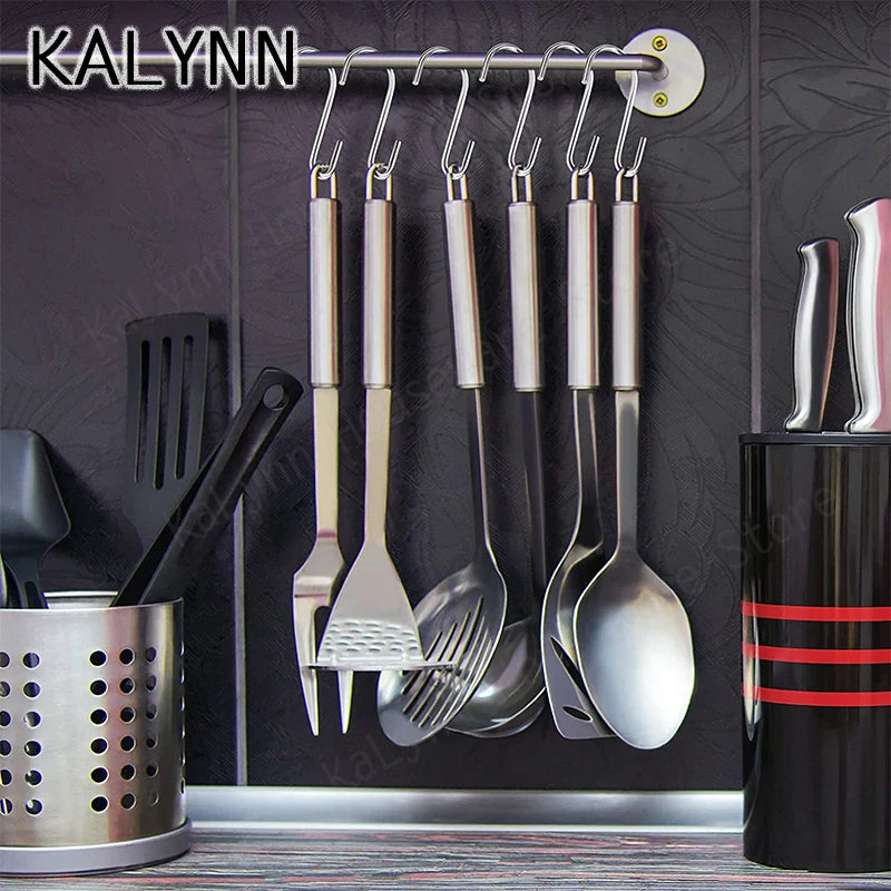 S-shape Hooks Kitchen Bathroom Stainless Steel Multifunctional Qme