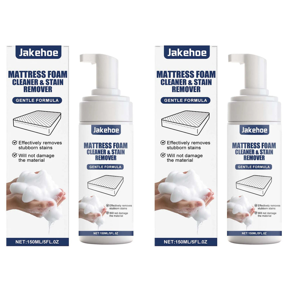 Fabric Carpet Cleaner Removing Stubborn Stains Prevent Yellowing Reduce Odor Refreshing Maintain Softness Mattress Cleaning Foam Qme 2 x 150ml Boxed