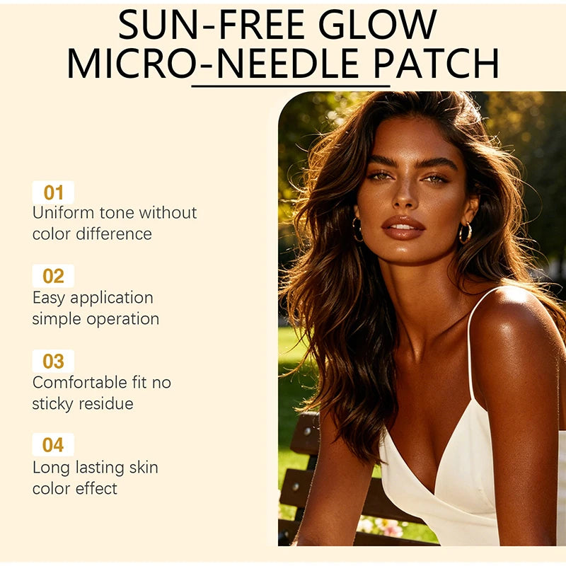 Sun Tanning Care Patches 14 Moisturizing Refreshing Natural Bronze Qme