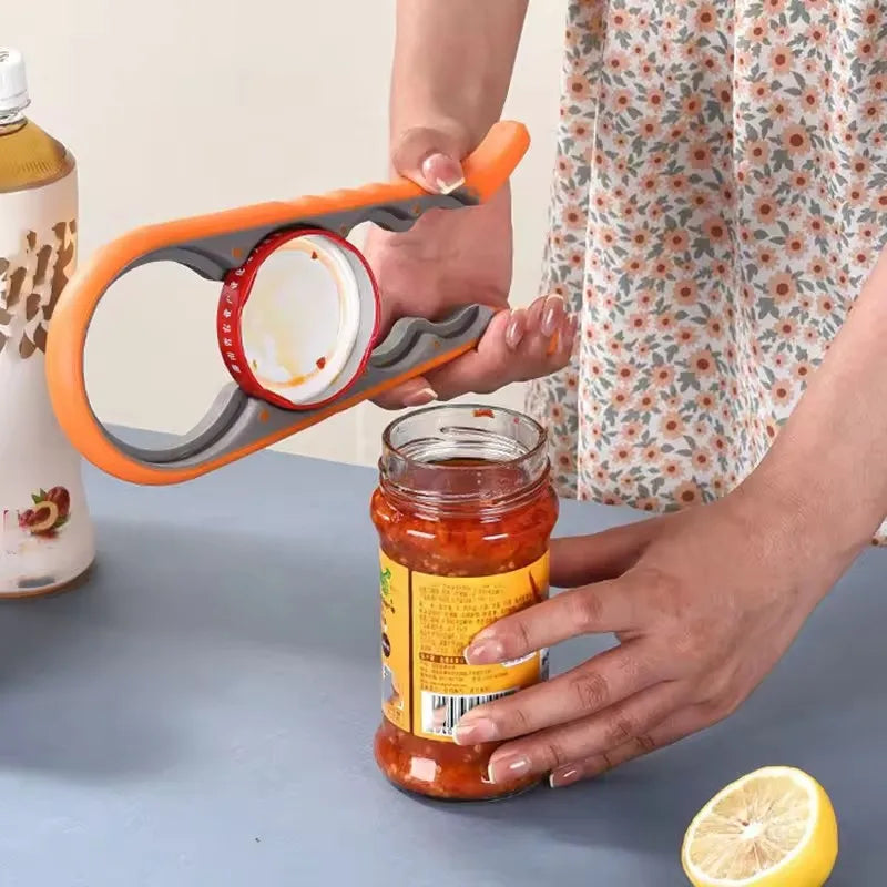 4-in-1 Multi-function Can Bottle Opener Anti-slip Cap Twister Qme