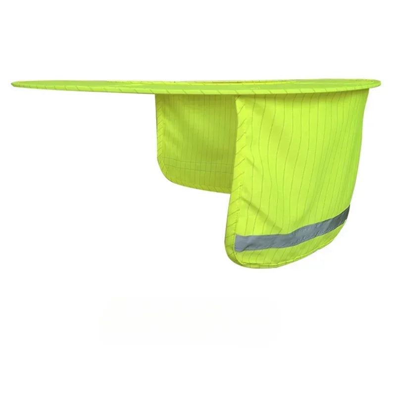 Useful Mesh Reflective Cap Cover, Reflective Stripe, Summer Sun Shade, Safety Hard Hat Neck Shield for Construction Workers Qme