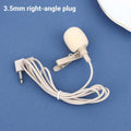 Portable Beige Lapel Clip Mic 80-20KHZ ZL-F1720 Clip-on Microphone Qme 3.5mm right angle