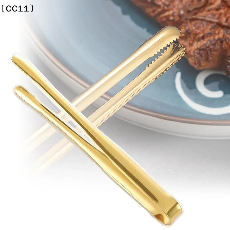 Barbecue Clip Grill Tongs Stainless Steel Meat Food Cooking Utensils Qme