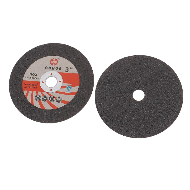5Pcs Hole Mini Cutting Disc Circular Resin Grinding Wheel Sanding Disc 75mm For Grinder Steel Stone Cutting Angle Grinding Bit Qme