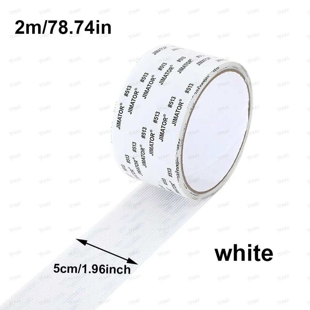 2/10m Window Mosquito Net Repair Tape Self-Adhesive Screen Repair Patch Strong Anti-Insect Fly Mesh Broken Holes Repair Tape Qme 5cmx2m White 1pc
