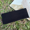 Sweatproof Sports Wide Elastic Headbands Men Women Thick Gym Cosmetic Qme black Size fits all
