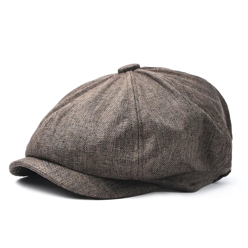 Large Head Circumference Spring Summer Hat Adjustable Breathable Qme Brown
