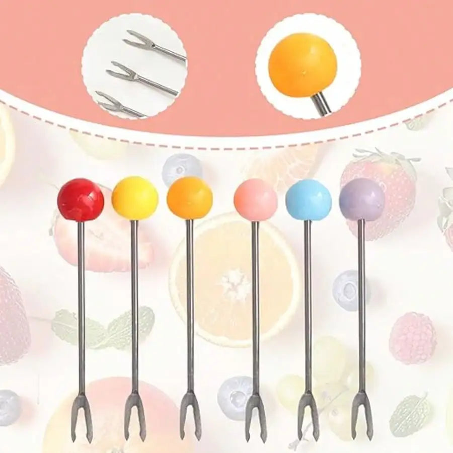 Crab Fruit Fork Dessert Salad Food Grade Stainless Steel Skewer Cute Qme