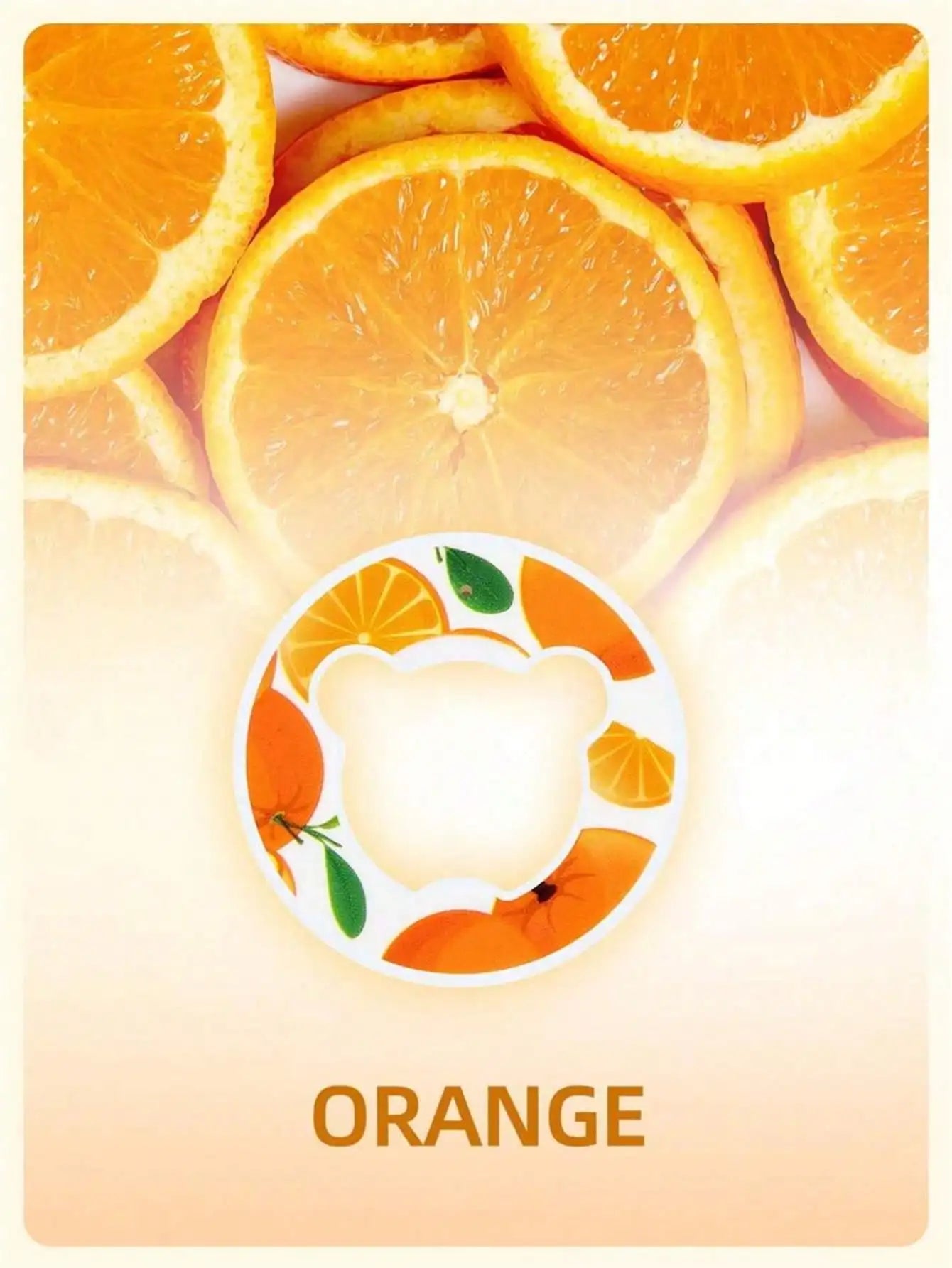 Random Flavored Aromatic Ring Various Fruit Beverage Flavor Pods Qme Orange 1PC