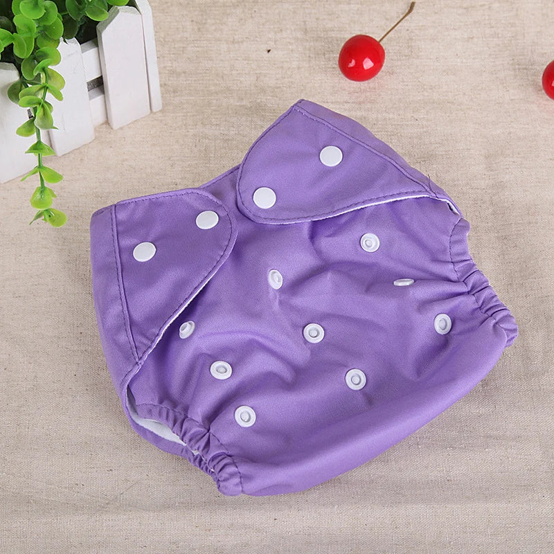Baby Training Pants Buttons Diaper Baby Underwear Summer Washable Breathable Diaper Pants Baby Diapers Cotton Learning Trousers Qme Purple