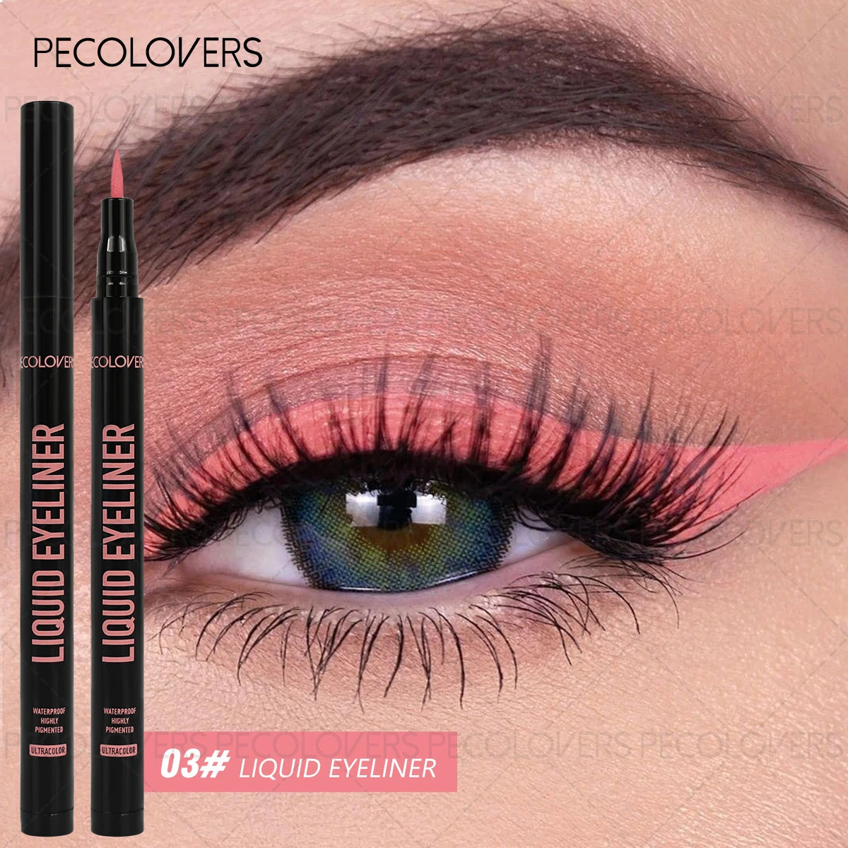 Liquid Colorful Eyeliner Rendering Pen Quick Drying Waterproof Qme 03