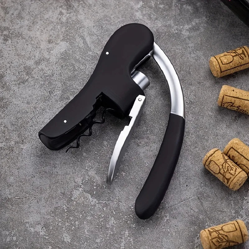Wine Corkscrew Household Cork Corkscrew Lever Push Type Wine Bottle Opener Gifts for Wine Lovers Bar Party Accessories Qme
