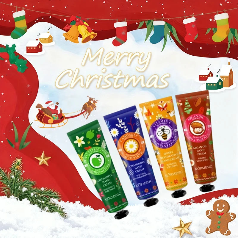 Christmas Hand Cream Moisturizing Dry Cracked Skin Non-oily Travel Qme