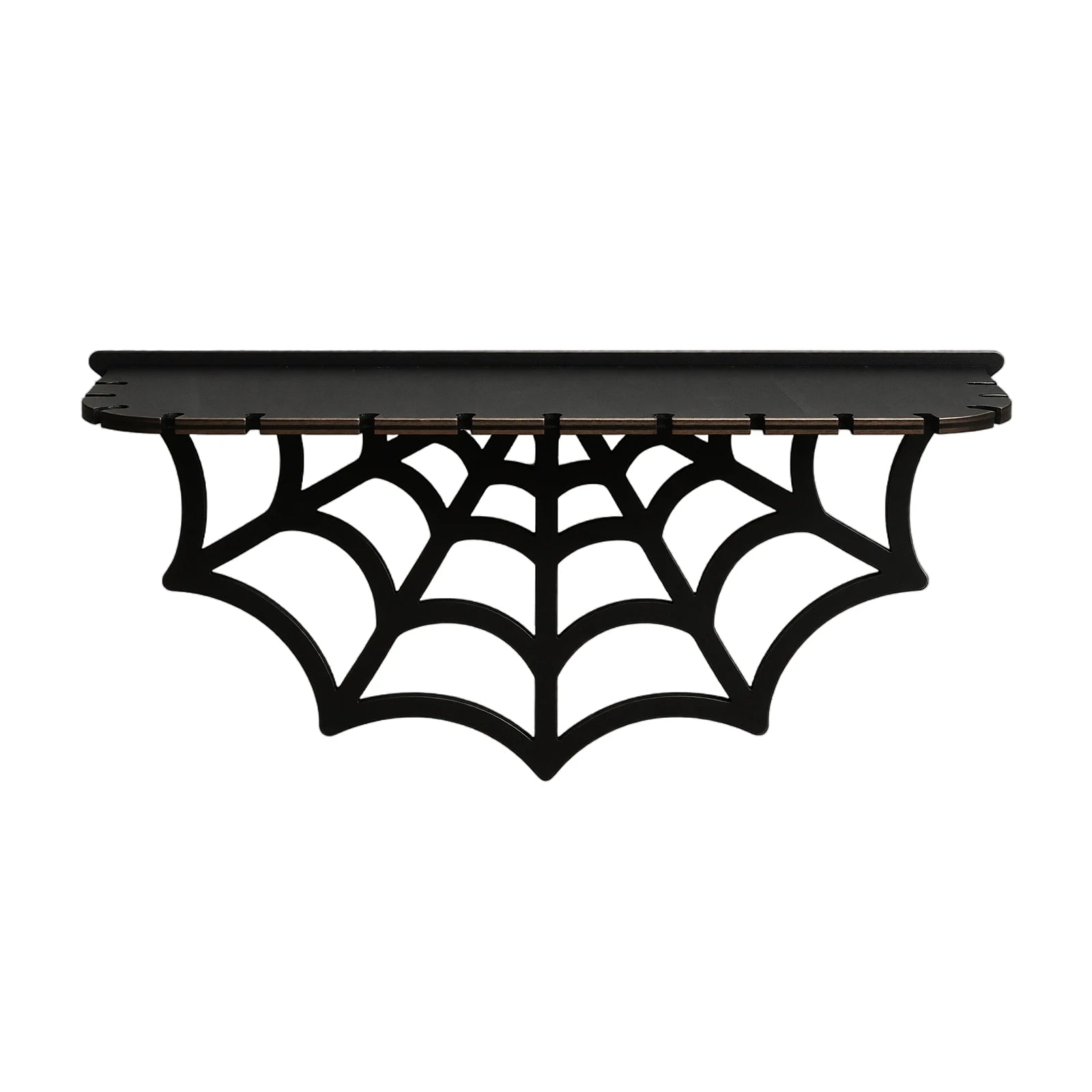Gothic Style Wooden Spider Wed Wall Shelf for Bedroom Living Room Storage Rack Halloween Party Decorative Props Qme B One Size