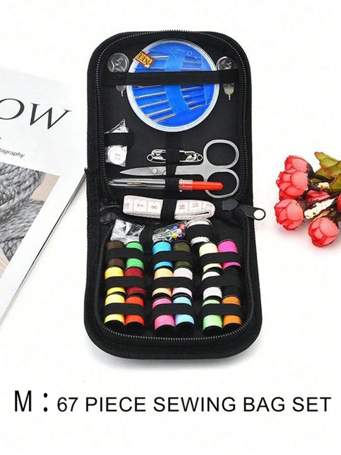 Portable Sewing Household Tools Thread Box Patching Needle Threader Qme M