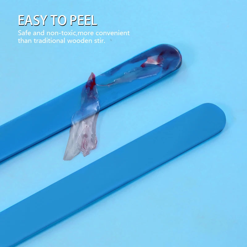Epoxy Resin Tools Silicone Pad Measuring Cups Beaker Disposable Stirring Stick Rods Spoons Gloves For Jewelry Making Accessories Qme