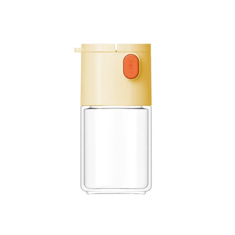 0.5g Quantitative Salt Control Bottle MultiFunctional Seasoning Pot Press-Type Glass Seasoning Bottle Spice Dispenser Qme 02