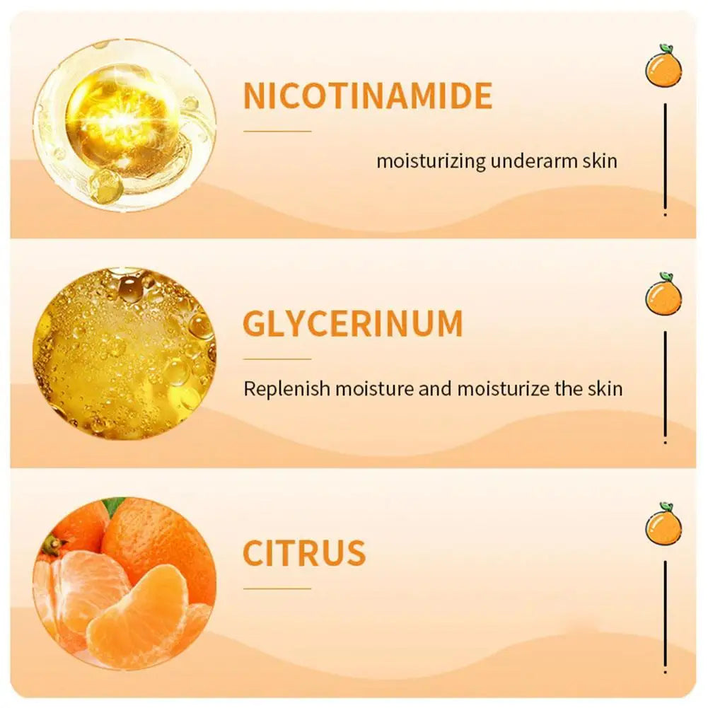 Vitamin C Underarm Cream Skin Whitening Body Dark Spot Remover Qme