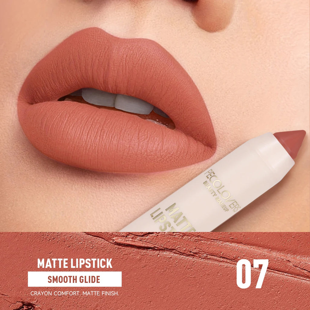Matte Long-lasting Lipliner Crayon Nib Design Lip Line Balm Dual Use Qme 07