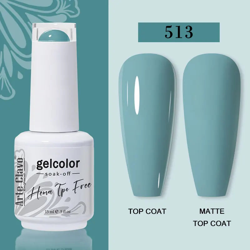 Arte Clavo Summer Nails Tip Candy Series Jelly Gel Nail Polish Blue Qme