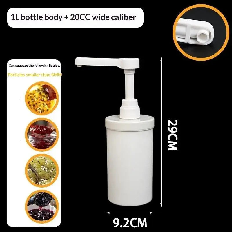 Food Grade Plastic Multipurpose Syrup Dispenser Detachable Design Accurate Pump For Cafe Milk Tea Shop Home Bar Qme C2