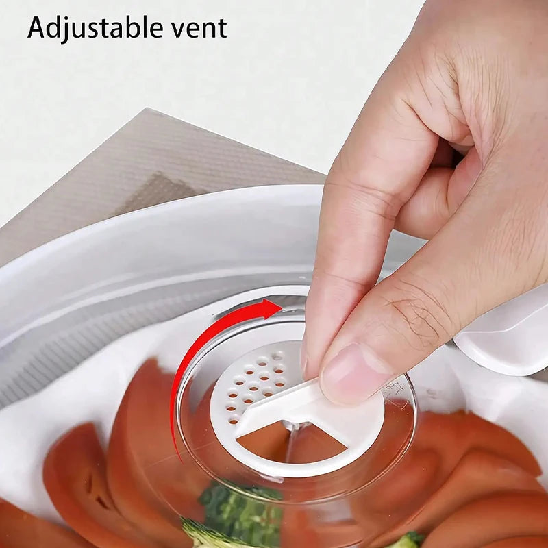 Handle Cooking Utensils Accessories Microwave Food Splash Proof Cover Qme