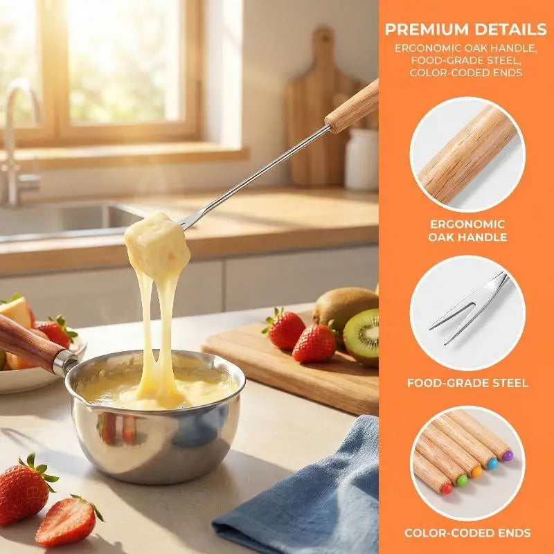Fondue Fork Grilling Muddler Reusable Fruit Forks Bbq Dipping Plastic Qme