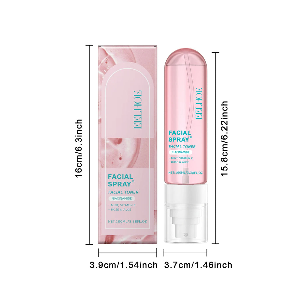 Niacinamide Toner Spray Moisturizing Brightening Facial Skin Care Improve Dullness Even Skin Tone Hydrating Smoothing Skin Qme