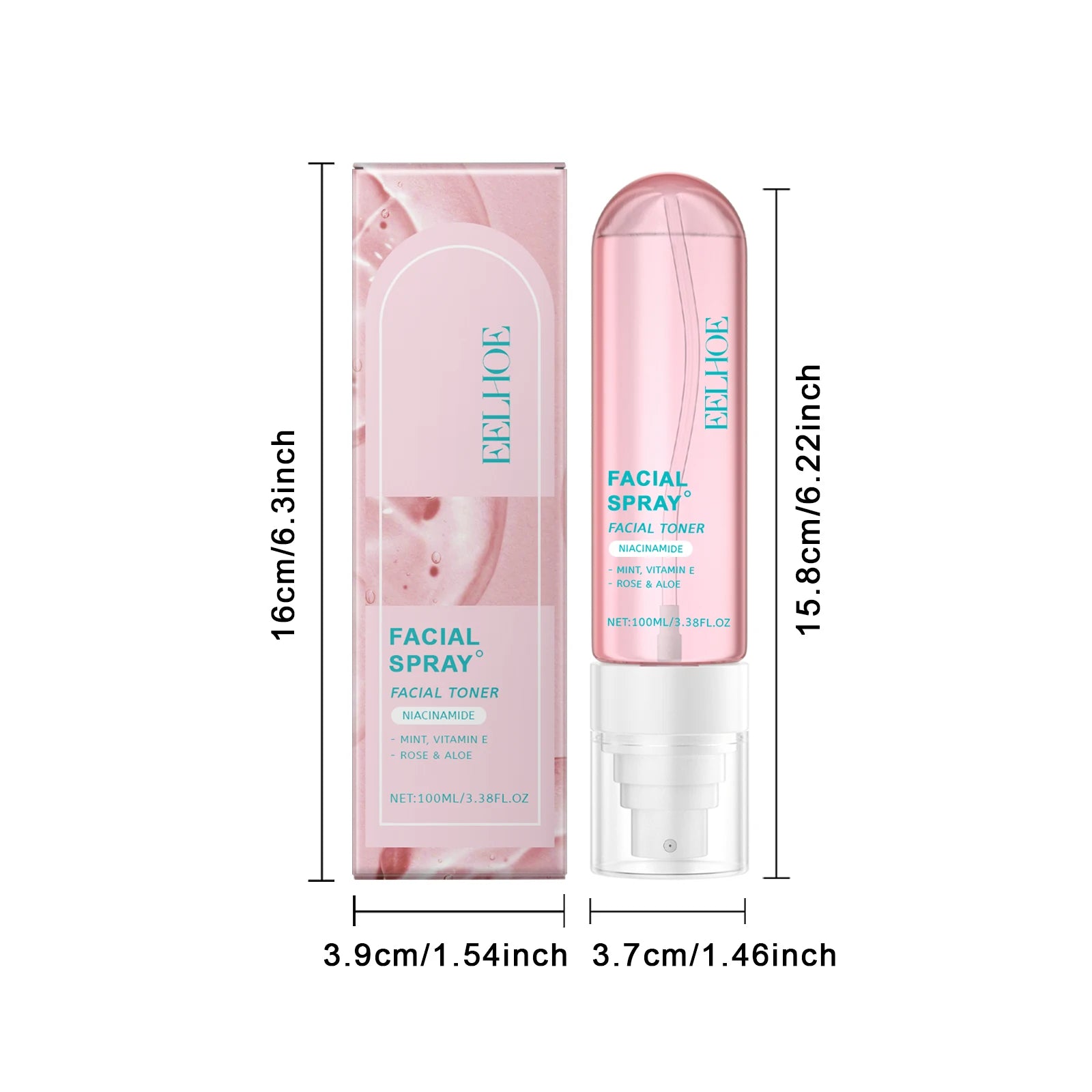 Niacinamide Toner Spray Moisturizing Brightening Facial Skin Care Improve Dullness Even Skin Tone Hydrating Smoothing Skin Qme