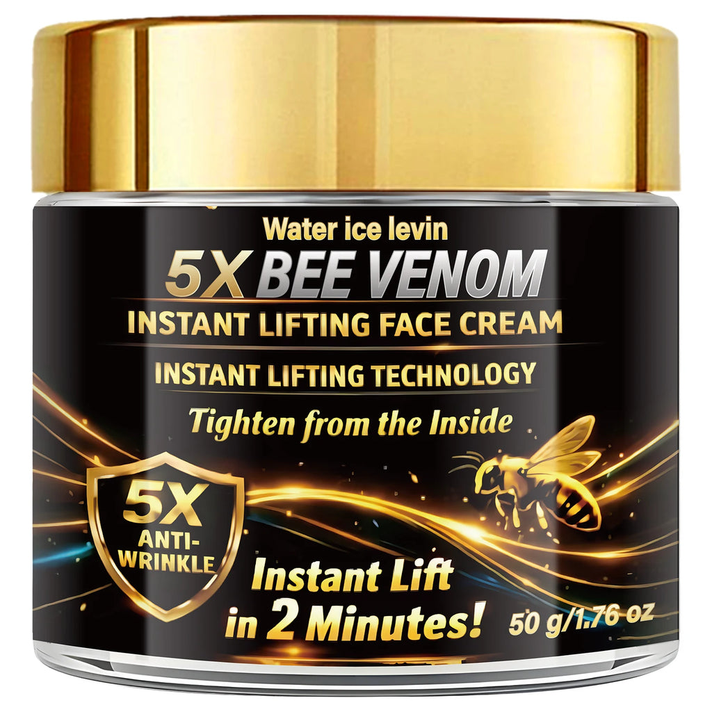 Bee Venom Retinol Face Cream, Hydrating Collagen Formula for Firming & Anti-Aging Skin Qme black 50g